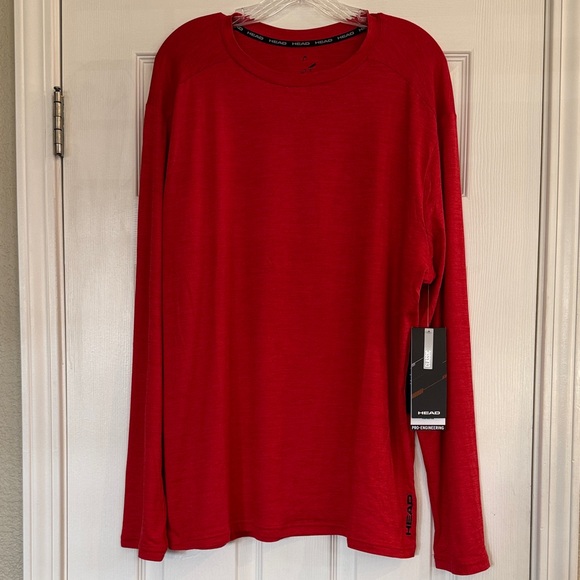 Head Other - NWT Head Classic Guard LS Crew, Large, racing red heather